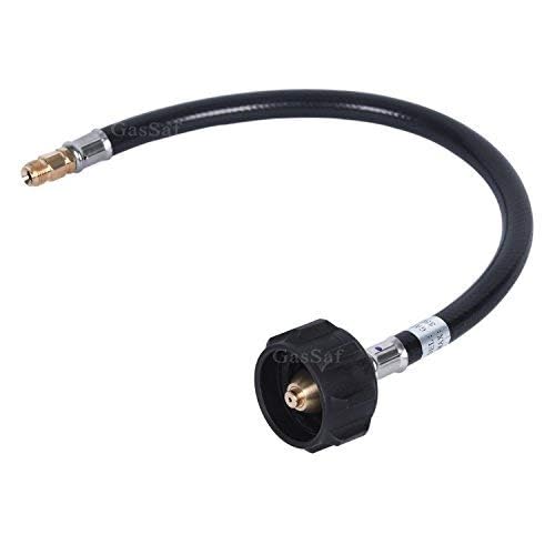 GasSaf 18inch RV Pigtail Propane Hose QCC1 Connector with Acme and a 1/4'' Inverted Male Flare.(2 PCS) - Image 3
