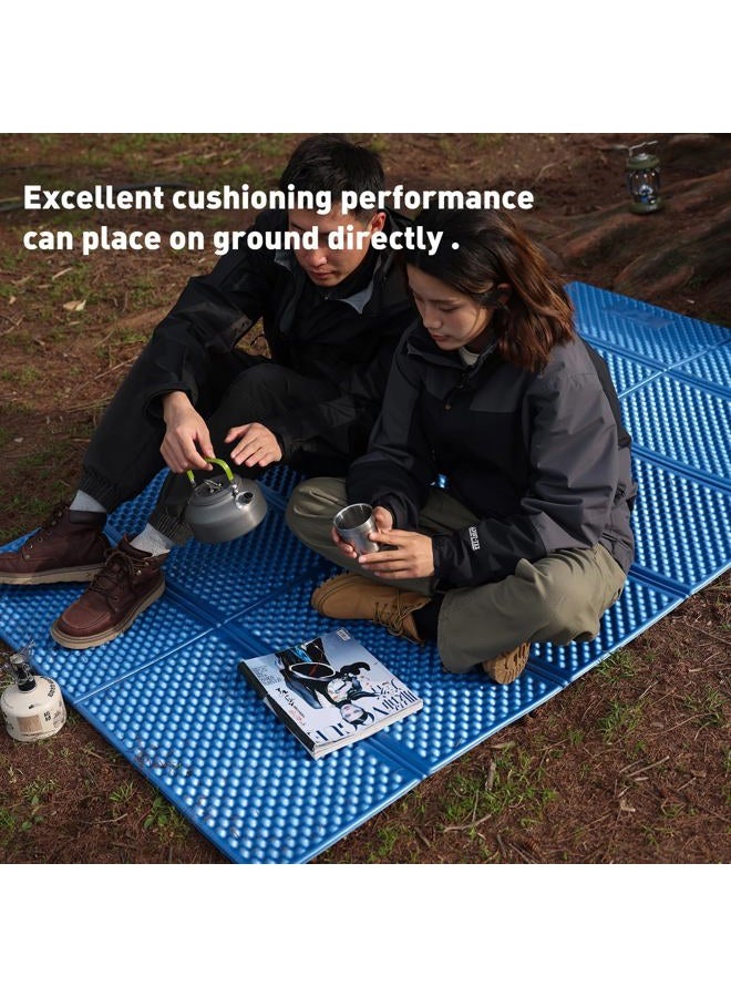 StableEase 2 Person Camping Foam Sleeping Pad Lightweight Closed Cell Folding Camping Mat Double Camping Mattress Portable for Outdoor Hiking Mountaineering Blue - Image 5