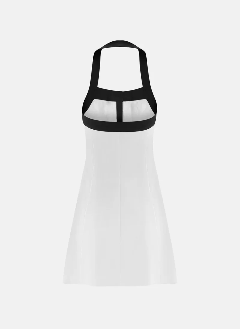 Lichi  Mini strappy dress with large buttons for Women | Best Price UAE