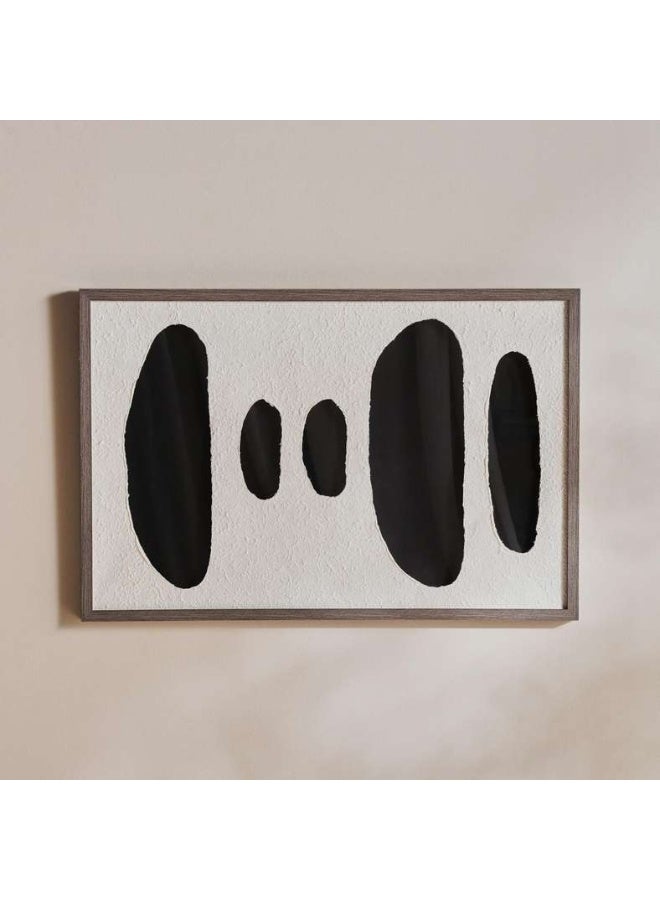 Pan Home فن جداري مصنوع يدويًا 60x90 سم - أسود - Image 4