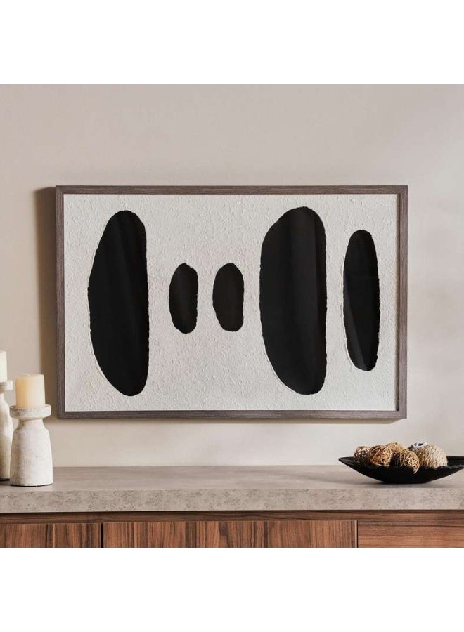 Pan Home فن جداري مصنوع يدويًا 60x90 سم - أسود - Image 1