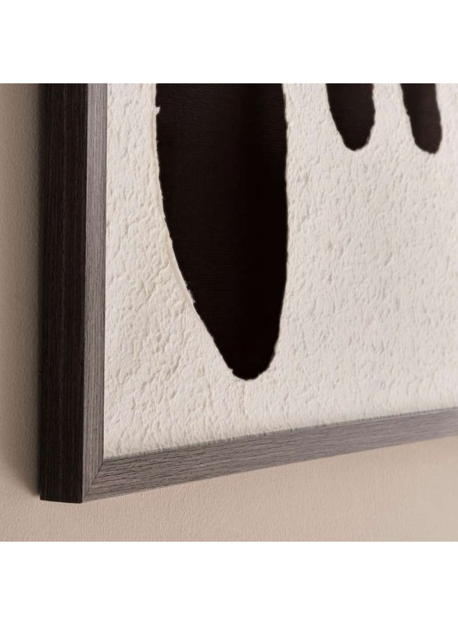 Pan Home فن جداري مصنوع يدويًا 60x90 سم - أسود - Image 2
