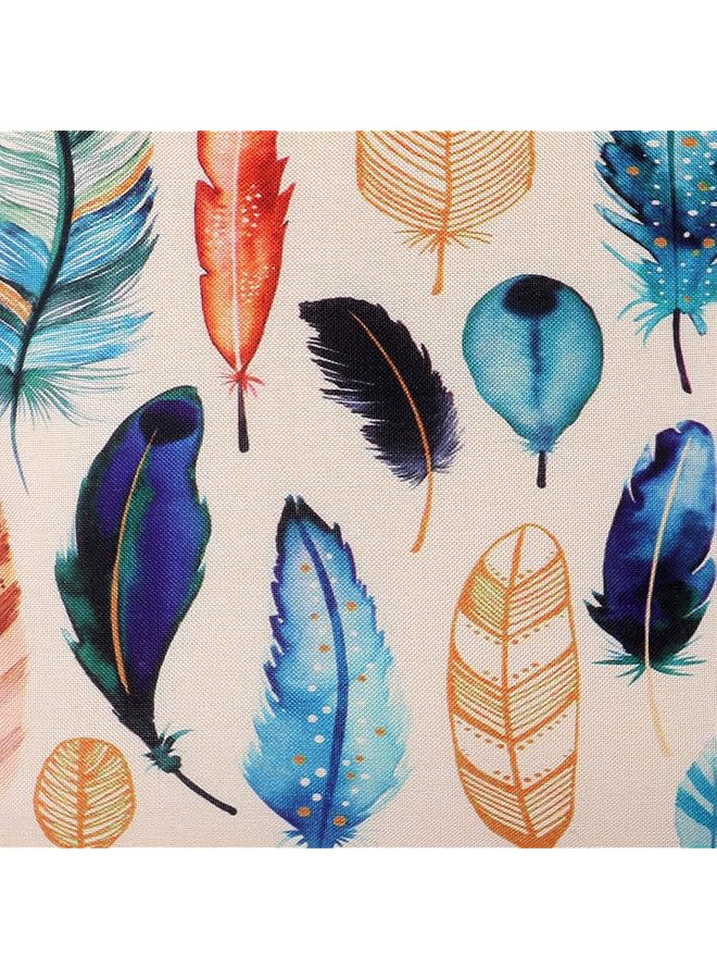 Kuber Industries Wings Design 2 Pieces Cotton Cushion Cover 16X16 Cream - Image 3