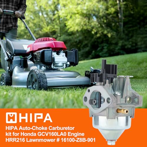 Hipa 16100Z8B901 BB76A A Auto Choke Carburetor 17211ZL8023 Air Filter for Honda GCV160 GCV160LAO S3B NH1 GCV160LA0 S3LB HRR2169VKA HRR216K9VKAA HRR216K10VKAA 7021P HU700F TB240 TB130 - Image 3