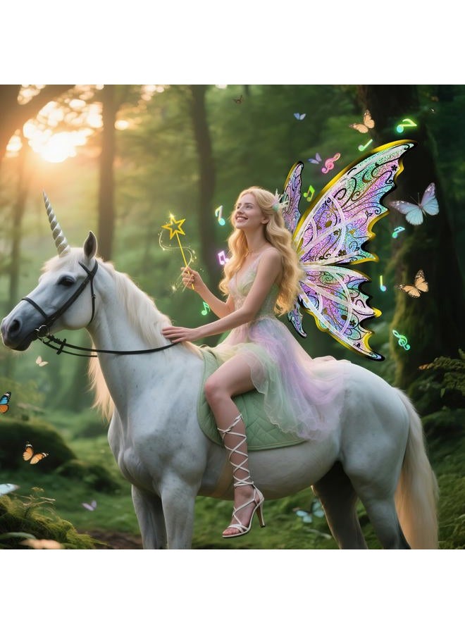 maysida Electric Fairy Butterfly Wings for Girls - Image 3