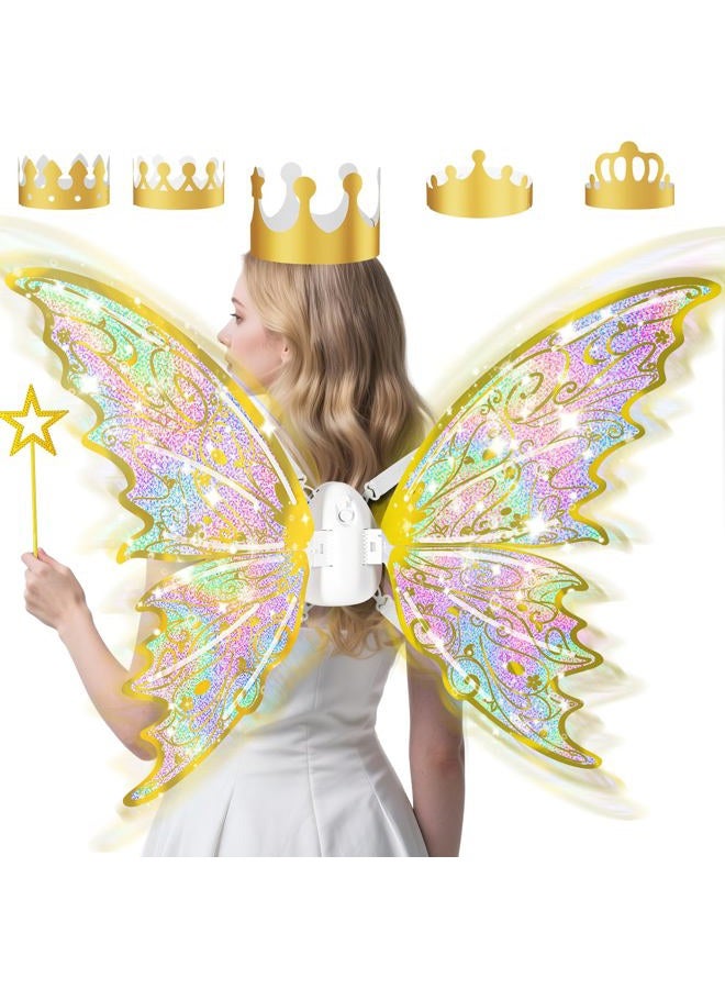 maysida Electric Fairy Butterfly Wings for Girls - Image 1