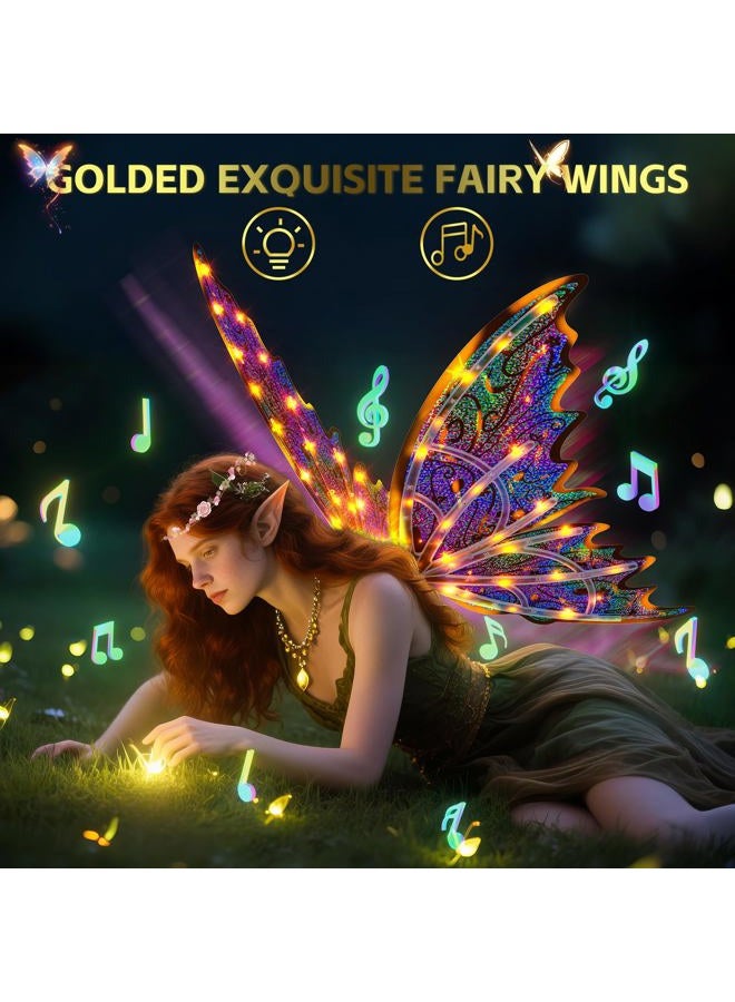 maysida Electric Fairy Butterfly Wings for Girls - Image 2