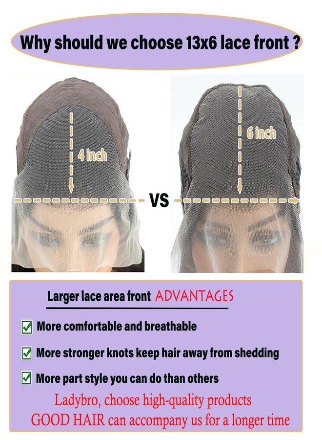 Eileen 30 Inch 13x6 Straight Lace Front Wigs Human Hair 200 Density Straight Wigs Human Hair Pre Plucked for Women Natural Black - Image 3