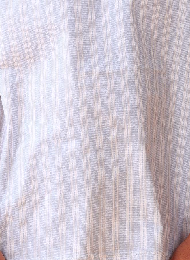 Anthrilo Kids Striped Cotton T-Shirt and Short Set - Image 4