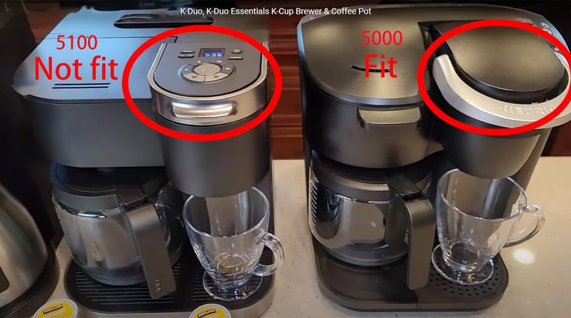 cupsync Replacement Glass Carafe Compatible with Keurig K-Duo Essentials 5000 & 5500 & K-DUO Generation2 5600- Coffee Pot Replacement, NOT Fit K-DUO 5100 - Image 2