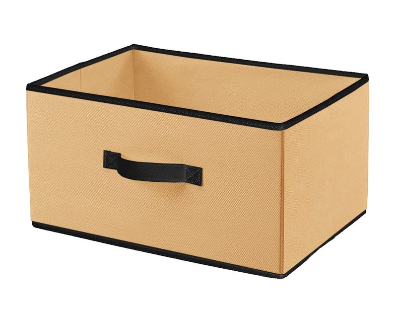 Kuber Industries Kuber Industries Multipurposes Rectangular Flodable Storage Box Drawer Storage and Cloth Organizer Pack of 2 Grey BrownHS40KUBMART23924  - Image 2