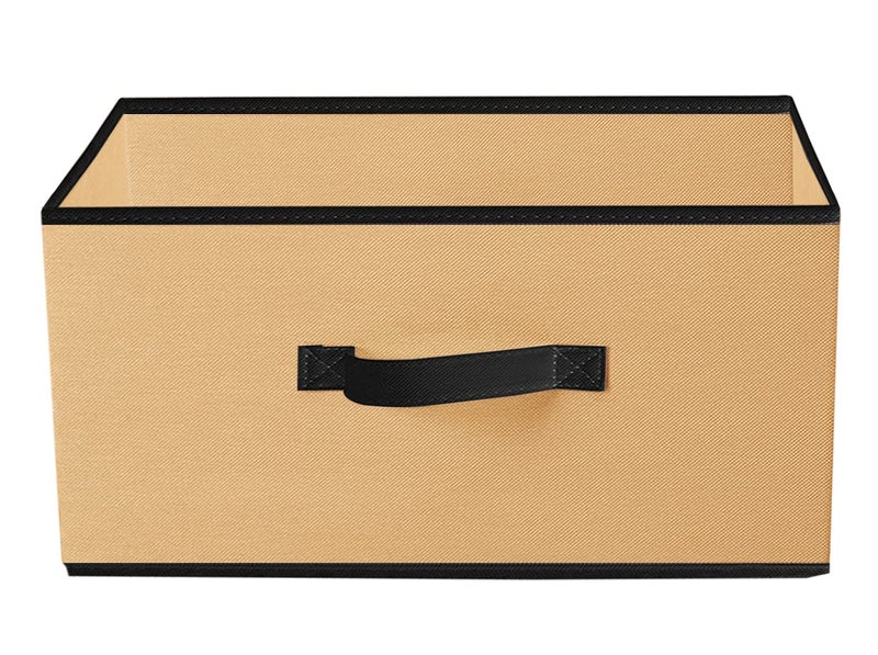 Kuber Industries Kuber Industries Multipurposes Rectangular Flodable Storage Box Drawer Storage and Cloth Organizer Pack of 2 Grey BrownHS40KUBMART23924  - Image 4