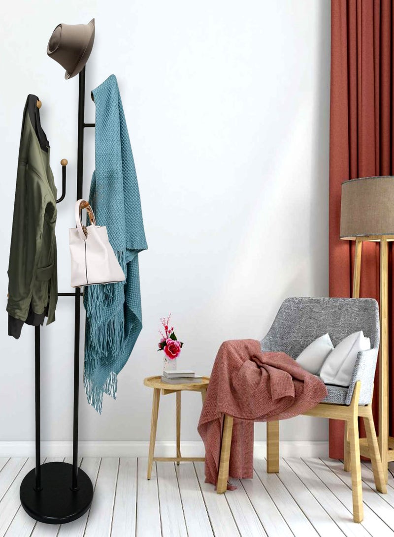 Generic Modern Metal Coat Rack, Hall Coat Tree With Hooks for Coats, Hats, Bags, Purses for Entryway  - Image 1