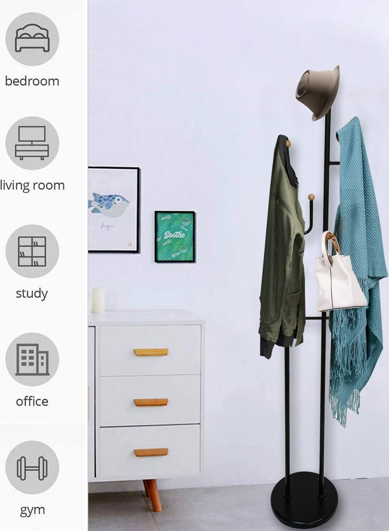 Generic Modern Metal Coat Rack, Hall Coat Tree With Hooks for Coats, Hats, Bags, Purses for Entryway  - Image 3