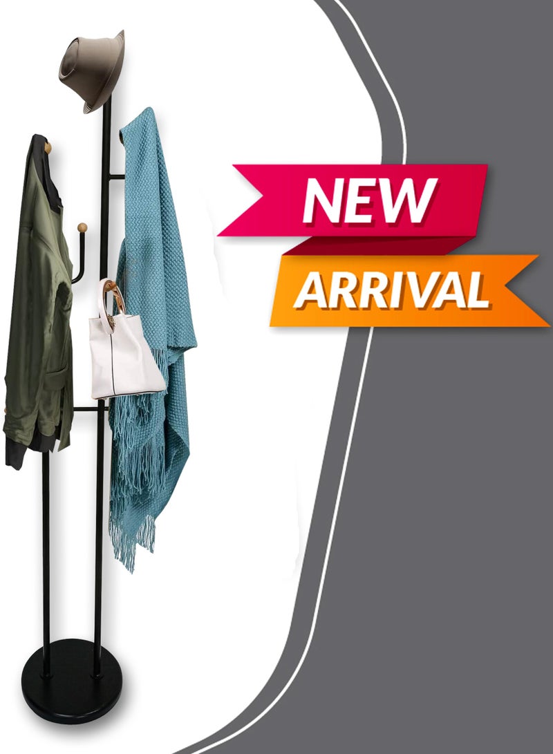 Generic Modern Metal Coat Rack, Hall Coat Tree With Hooks for Coats, Hats, Bags, Purses for Entryway  - Image 4