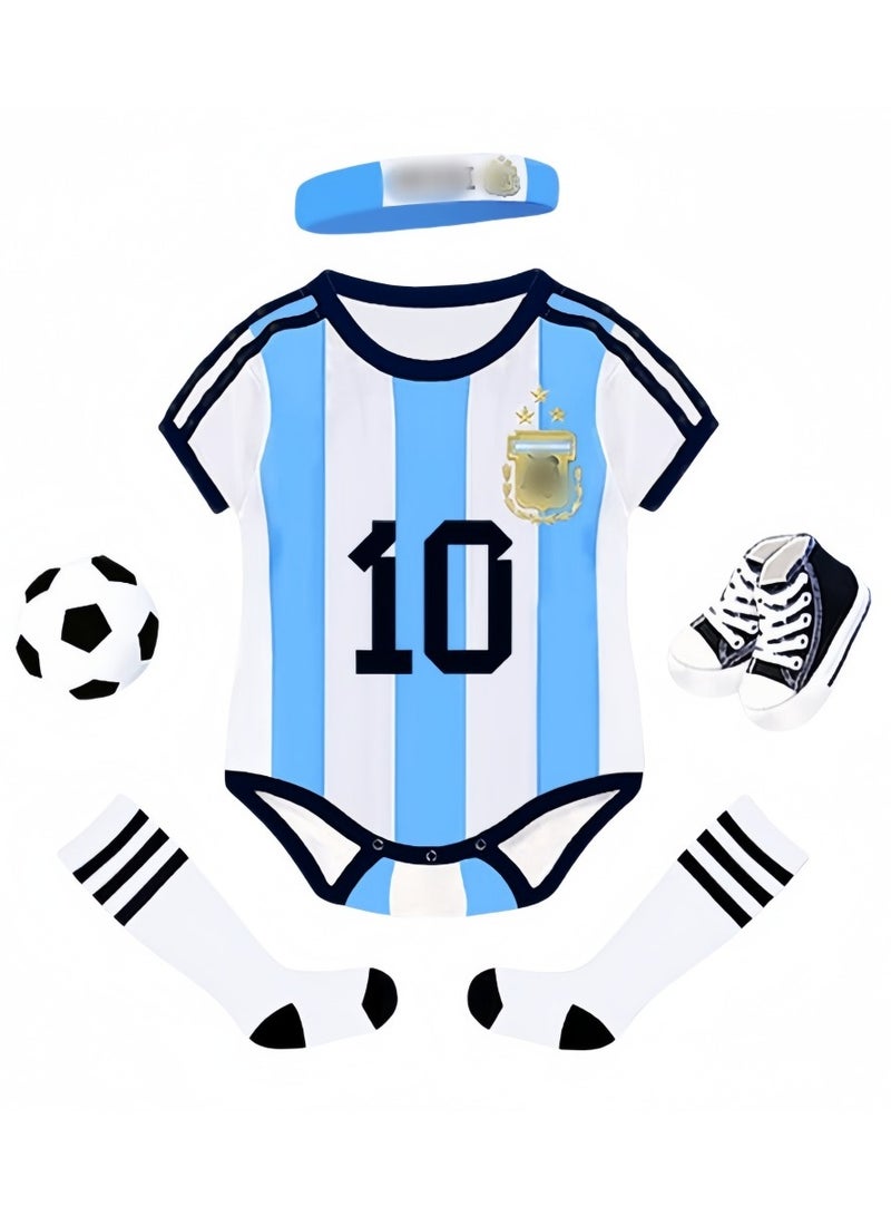 KUYING Baby Cotton Jumpsuit Football Shirt  - Image 1