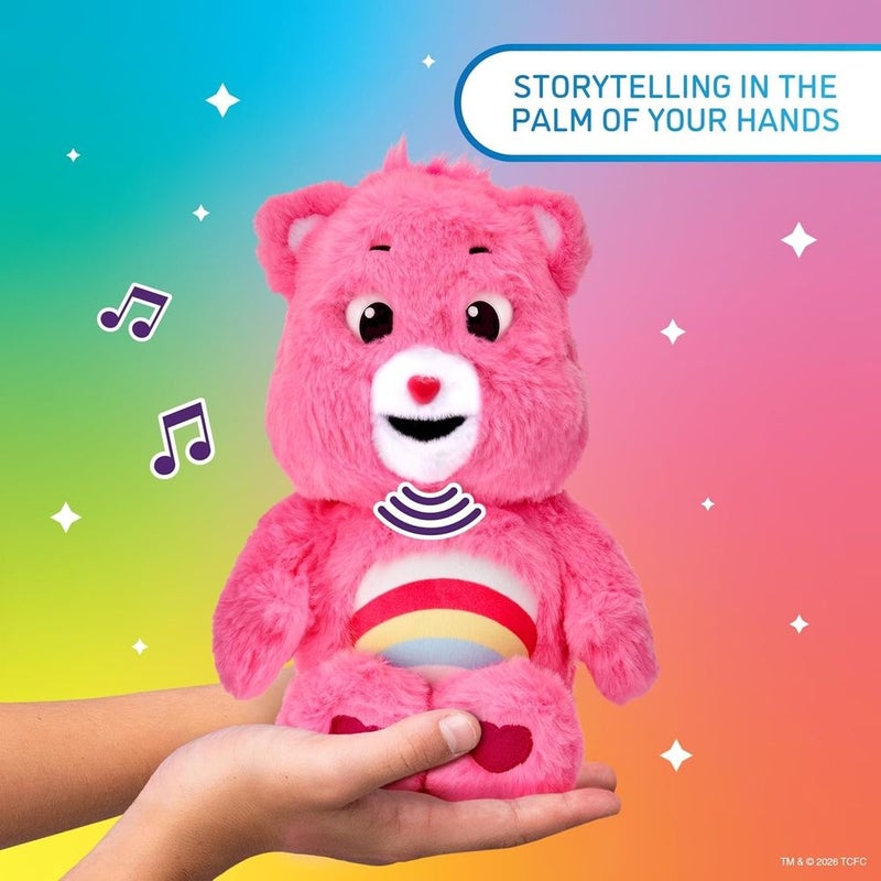 Wow! Stuff - Care Bears Cheer Bear Palm Puppetronic Interactive Plush with 40 Plus Sounds - CB-1004 - Image 4