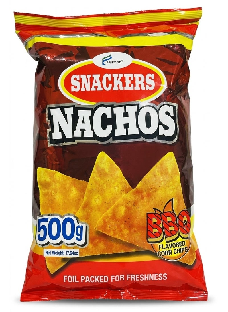 Snackers Nachos BBQ Flavored Corn Chips 500g