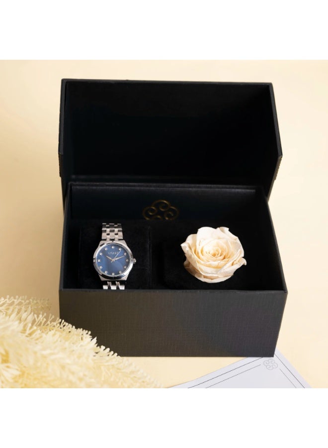 LIGANT Luxury Women's Stainless Steel Watch in Silver - Elegant Modern Design - Rust Resistant Metallic Wristwatch for Events & Daily Wear - Image 3