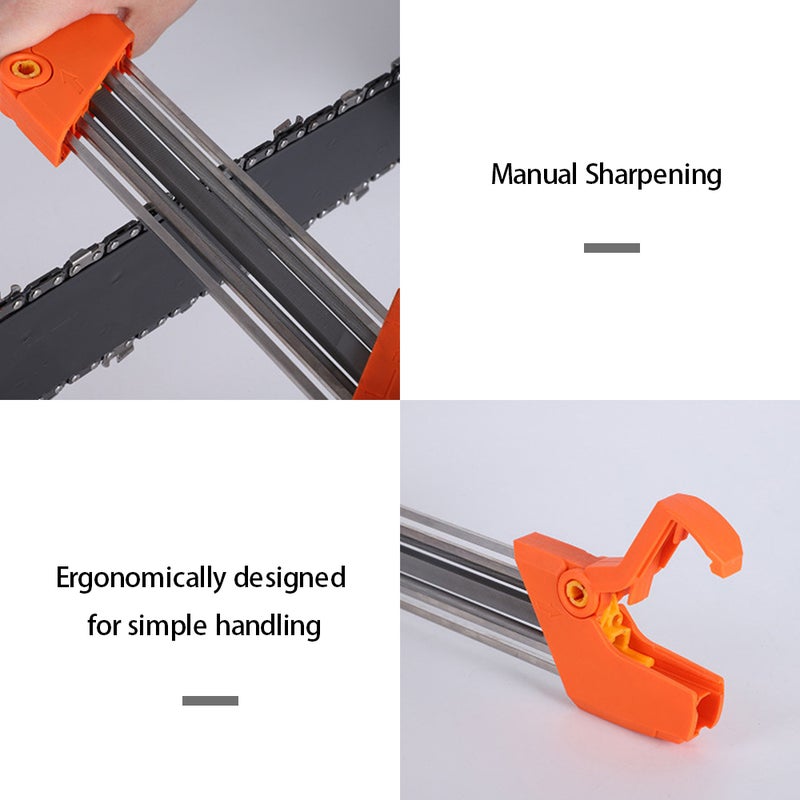 Mini Manual Chainsaw Sharpener 2-in-1 Easy File Sharpener Hand-held Grinder Accessories for Chainsaw Maintenance(D: 5.5mm/7/32'') - Image 3