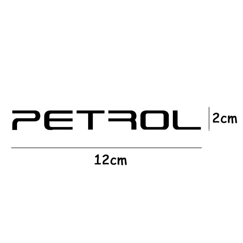Careflection Petrol Sticker for Car Fuel Tank, Branded self Adhesive Vinyl Sticker(12cm X 2cm) Black - Image 2