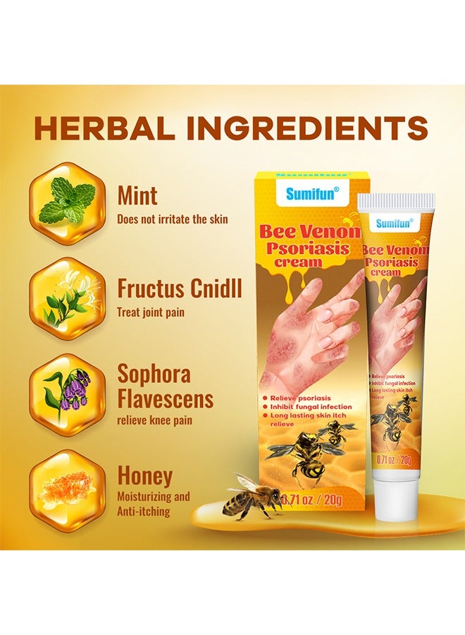 Sumifun Bee Venom Antipruritic Cream Skin Itching Ointment Wet Poison Antipruritic Long Lating Skin Itch Relieve  - Image 4