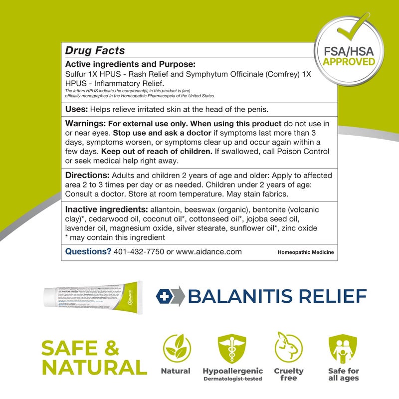terrasil Balanitis Relief – Balanitis Treatment for Men, Natural Soothing Foreskin Ointment for Relief from Balanitis Symptoms: Irritation,Itch, and Inflammation. Dermatologist Tested (.5oz) - Image 3