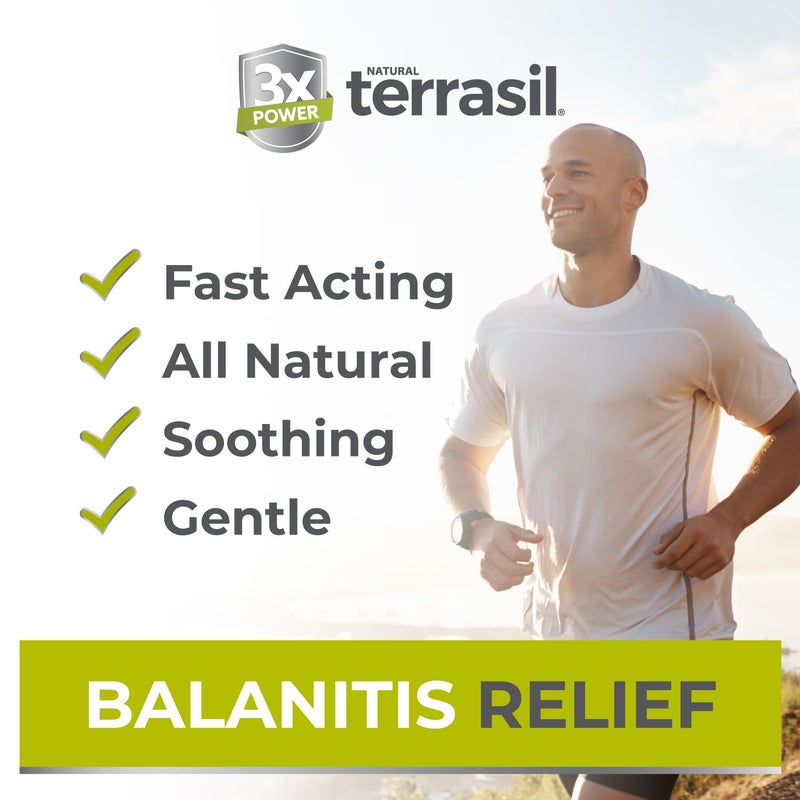 terrasil Balanitis Relief – Balanitis Treatment for Men, Natural Soothing Foreskin Ointment for Relief from Balanitis Symptoms: Irritation,Itch, and Inflammation. Dermatologist Tested (.5oz) - Image 2