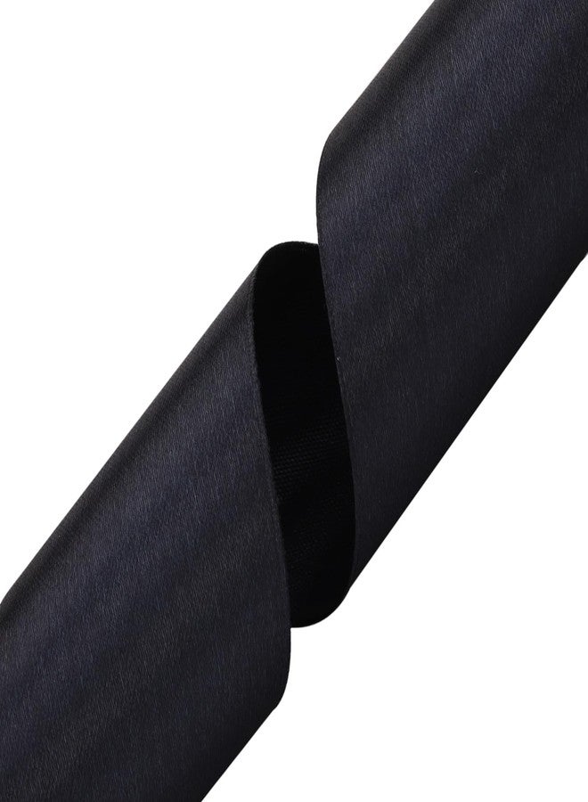 Nsilu 2 inch Black Satin Ribbon 50 Yards Solid Fabric Ribbons Roll for Gift Wrapping, Satin Weddings,Flower Bouquet, Invitations,Sewing,Party Decorations, Holiday Decorating and More - Image 2