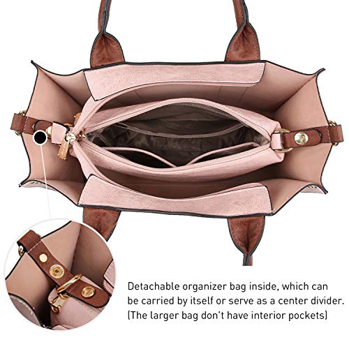 Dasein Purses Handbags for Women Tote Wallet Set Top Handle Satchel Shoulder Hobo Bag 3pcs - Image 5