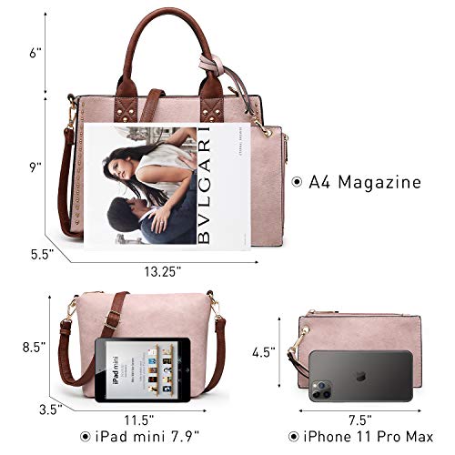 Dasein Purses Handbags for Women Tote Wallet Set Top Handle Satchel Shoulder Hobo Bag 3pcs - Image 4
