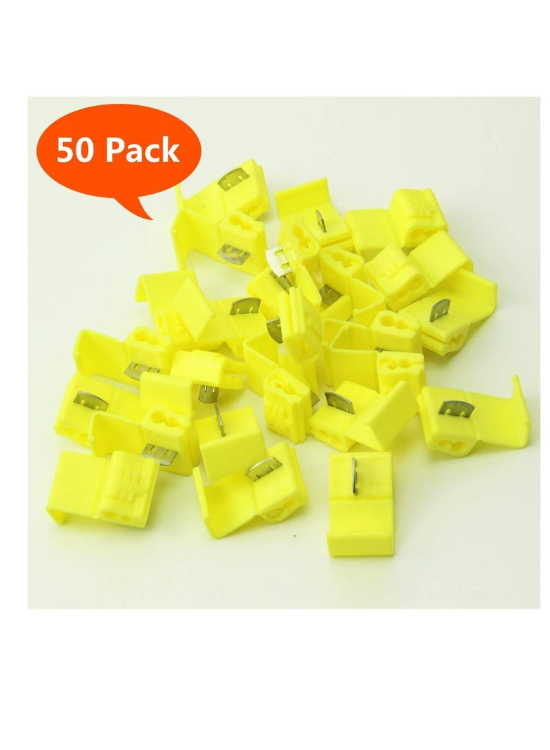 Y&D Splice Wire Connectors of Solderless Quick and Household Tools Durable, 100 PCS Red 22 Through 18 Gauge,100 Blue 16 14 Yellow 12 10 Gauge (300 PCS)  - Image 3