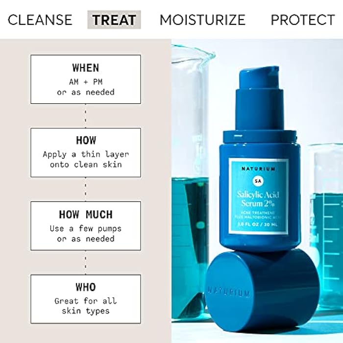 Naturium Salicylic Acid Serum 2%, Blemish Treatment with Maltobionic Acid, 1 oz - Image 2