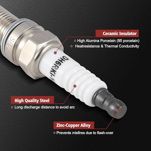 KacuYelin UF652 Ignition Coil Pack & Iridium Spark Plugs Compatible with Hyundai Accent Veloster Kia Rio Soul 1.6L L4 2012-2019 UF652 Coil Pack Sets of 4 - Image 4
