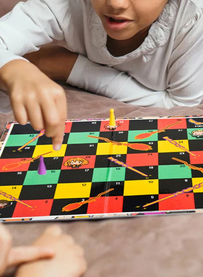 Warner Bros Harry Potter 2 in 1 boardgame Ludo and  Wand VS Nimbus-2000 Ages 5 Years and above  - Image 5