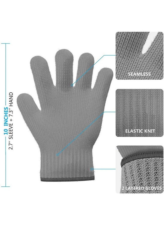 1 Pair Grey Heat Resistant Gloves Oven Gloves Heat Resistant With Fingers Oven Mitts Kitchen Pot Holders Cotton Gloves Kitchen Gloves Double Oven Mitt Set Oven Gloves With Fingers - pzsku/Z9FD9BD9975C33459588FZ/45/_/1733731367/d8894143-0b13-46e0-8906-b44a2db03b77