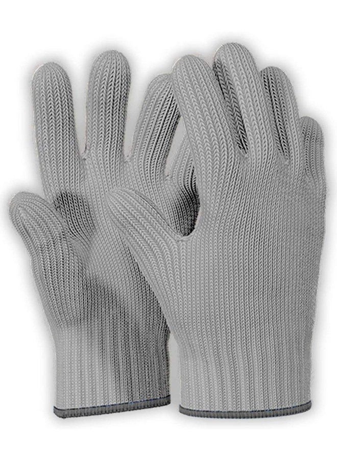 1 Pair Grey Heat Resistant Gloves Oven Gloves Heat Resistant With Fingers Oven Mitts Kitchen Pot Holders Cotton Gloves Kitchen Gloves Double Oven Mitt Set Oven Gloves With Fingers - pzsku/Z9FD9BD9975C33459588FZ/45/_/1733731369/ad97e16e-6703-41ca-8446-7552d6630530