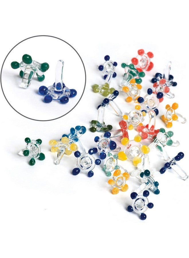 ELEVA Daisy Decorative Gems Flower Glass Beads Thicker And Consistently Sized (1/4" To 3/8" Inches) Assorted Colors (120 Pack) - Image 2