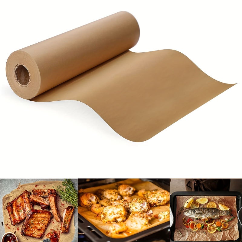 19.9 Meters Heavy Duty Non Stick Parchment Paper for Baking Air Fryer and Steaming - Image 1