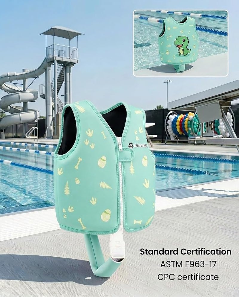 win.max Kids Swim Vest Toddler Neoprene Jacket with Adjustable Safety Strap - Image 2