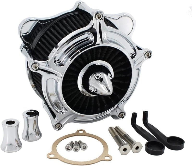 Wivplex Black Spike Air Filter Cleaner Intake Kit for Harley - Image 1