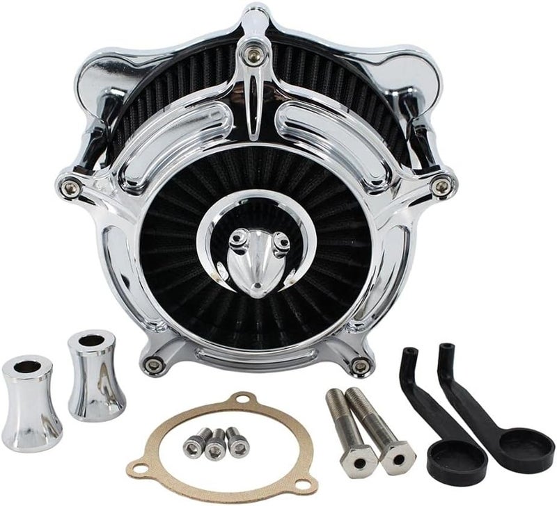 Wivplex Black Spike Air Filter Cleaner Intake Kit for Harley - Image 3