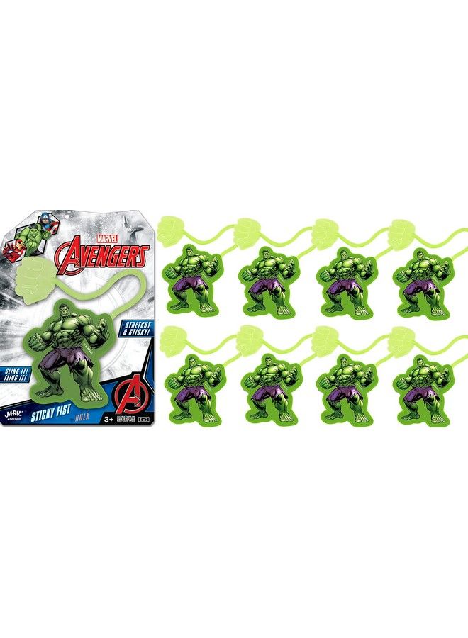 Ja-Ru ألعاب Marvel Spiderman & Hulk Sticky Hands Stretchy Snap Toys (8 Packs Hulk) Superheroes Stretchy Hands Birthday Toy Supplies For Kids Pinata Filler Bulk Toys Boxing Stuffers In Wholesale B68098 - Image 2