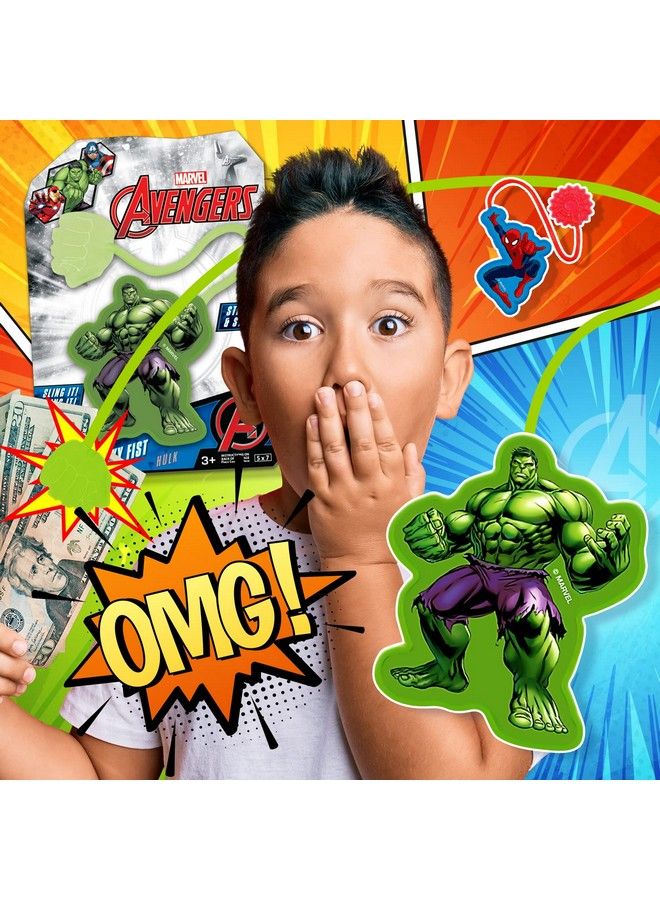 Ja-Ru ألعاب Marvel Spiderman & Hulk Sticky Hands Stretchy Snap Toys (8 Packs Hulk) Superheroes Stretchy Hands Birthday Toy Supplies For Kids Pinata Filler Bulk Toys Boxing Stuffers In Wholesale B68098 - Image 5