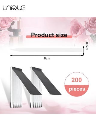 2 Books Perfume Test Strips - 200 Pcs Disposable Portable White Essential Oil Paper -Disposable Fragrance Test Strip - Aromatherapy Fragrance Tester Paper for Women and Men, for Perfume Essential Oil - view 2