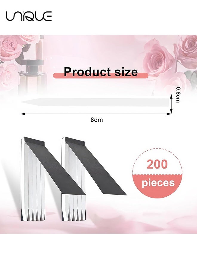Unique 2 Books Perfume Test Strips - 200 Pcs Disposable Portable White Essential Oil Paper -Disposable Fragrance Test Strip - Aromatherapy Fragrance Tester Paper for Women and Men, for Perfume Essential Oil - Image 2