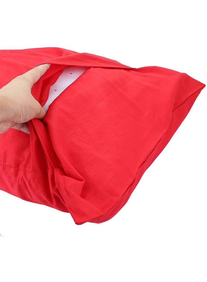 snooze Flat bed sheet set  3Pcs, bed sheet 220*235 cm+ 2 free pillowcases, Red - Image 4