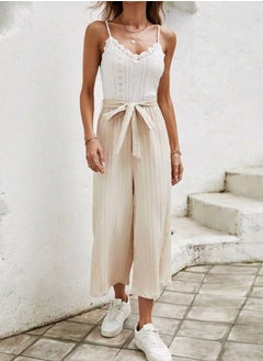 Shein SHEIN Frenchy Women's Romantic Elegant Texture Fabric Jumpsuit, Concert Outfit With Holiday Style  - Image 2