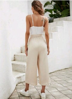 Shein SHEIN Frenchy Women's Romantic Elegant Texture Fabric Jumpsuit, Concert Outfit With Holiday Style  - Image 3