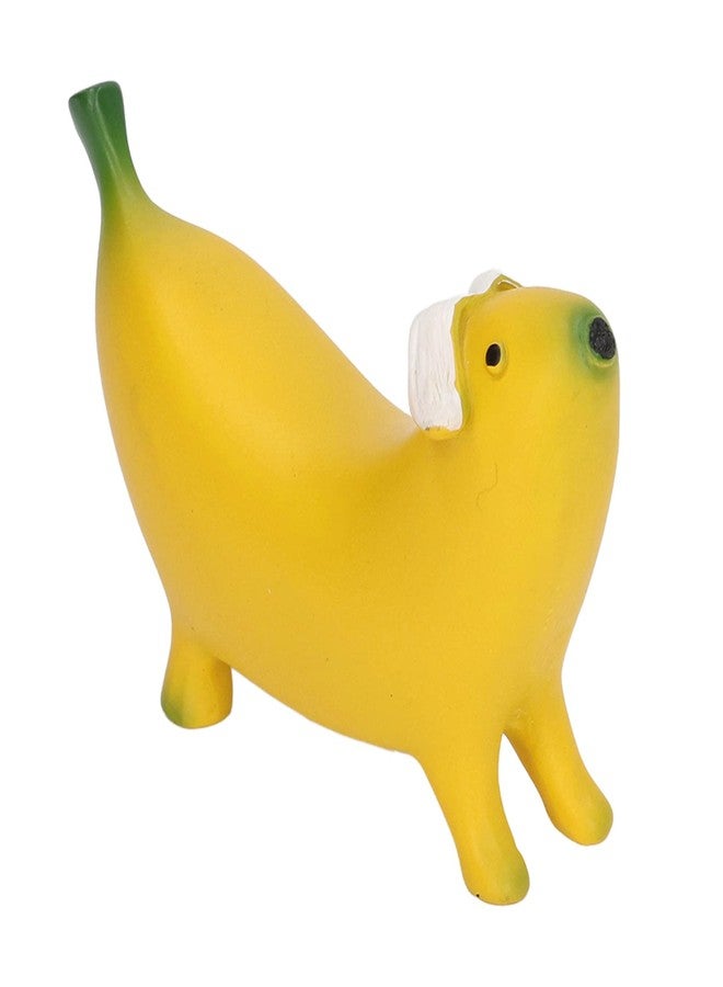 Gsycle Banana Dog Statue, Cute Banana Dog Garden Statues Resin Art Statues Funny Figurines Ornaments for Home and Outdoor Garden Decoration(S) - Image 1